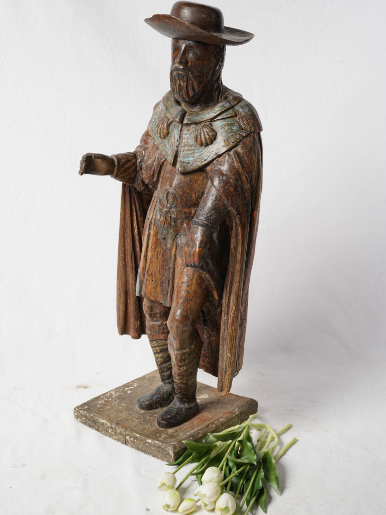 Rustic 19th-century devotional sculpture