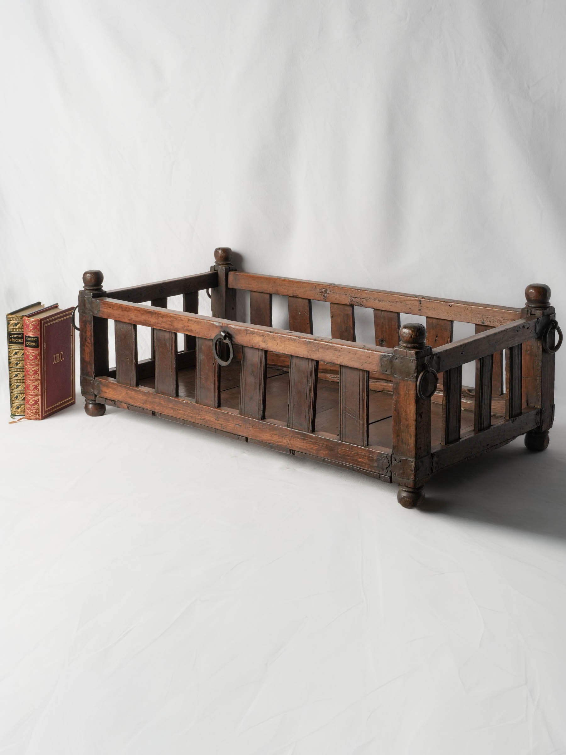 Antique French Folk Art Suspended Cradle -32¾"