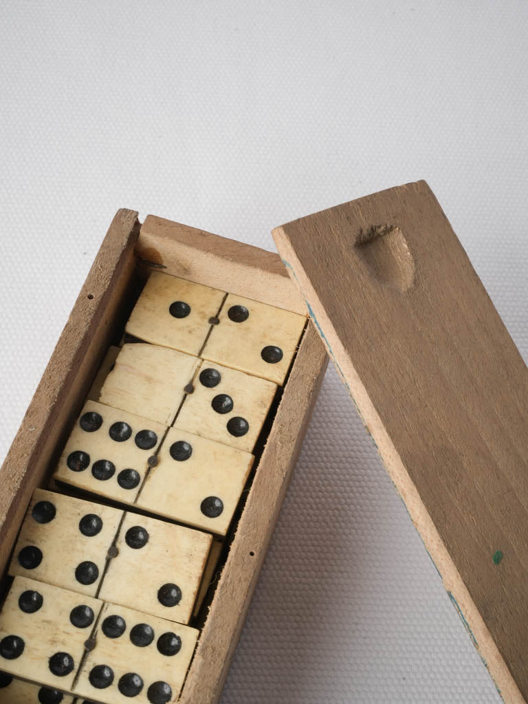 Early 20th Century Wooden Domino Box - 6¾"