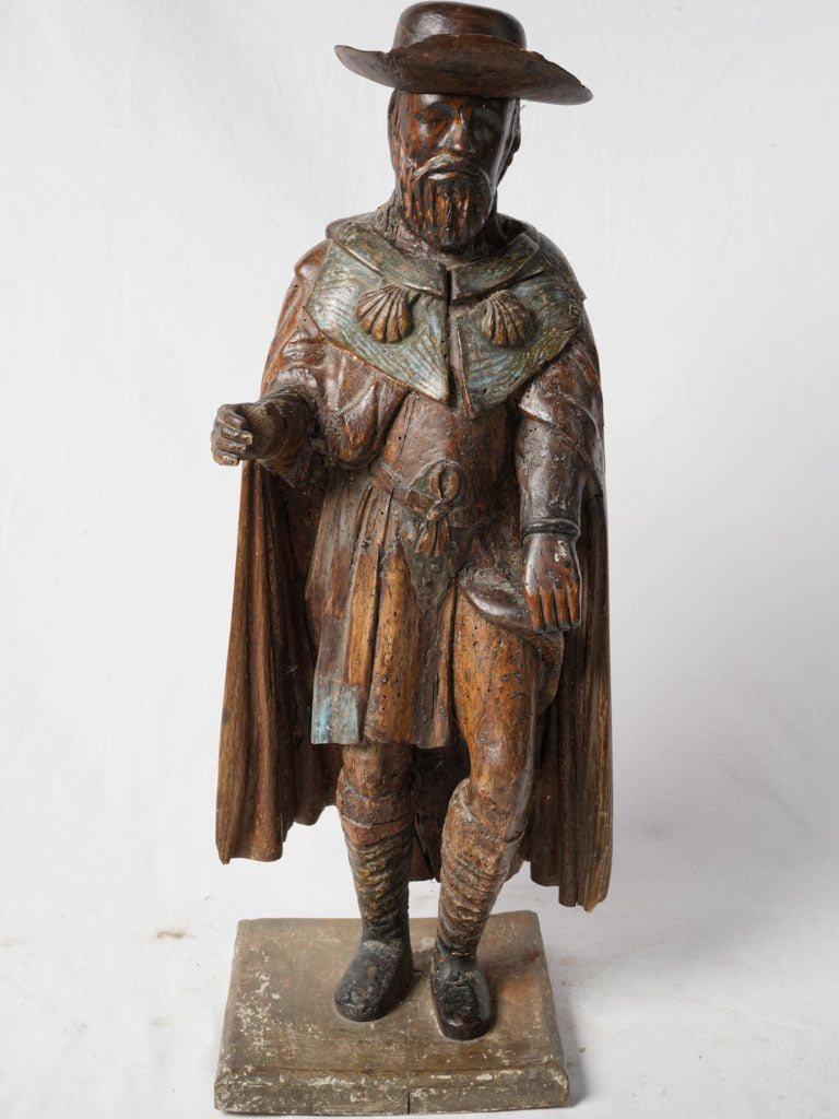 Historic polychrome wooden figure