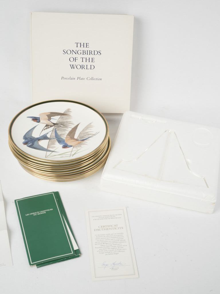 Chic porcelain plates designed by Arthur Singer