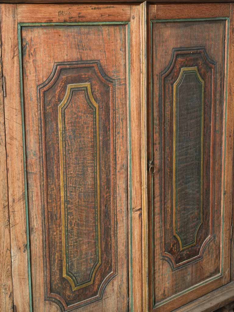 Mellow umber stained cabinet