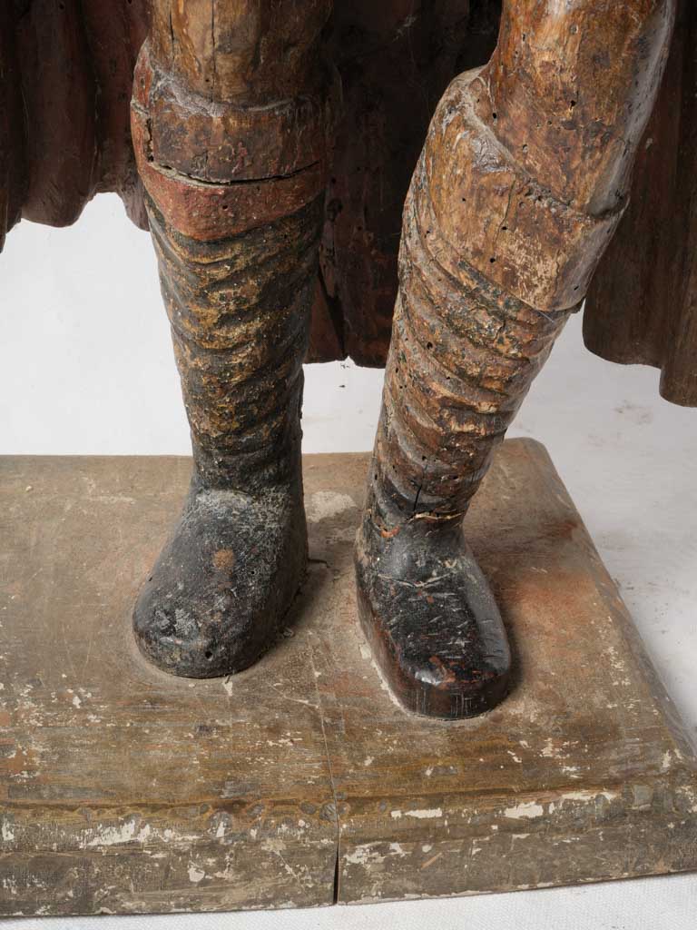 Timeless hand-painted wooden artifact