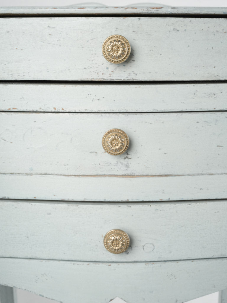 Charming antique nightstands in blue
