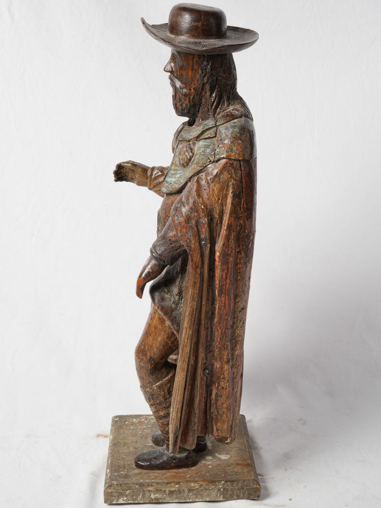 Timeworn Camino de Santiago carving  