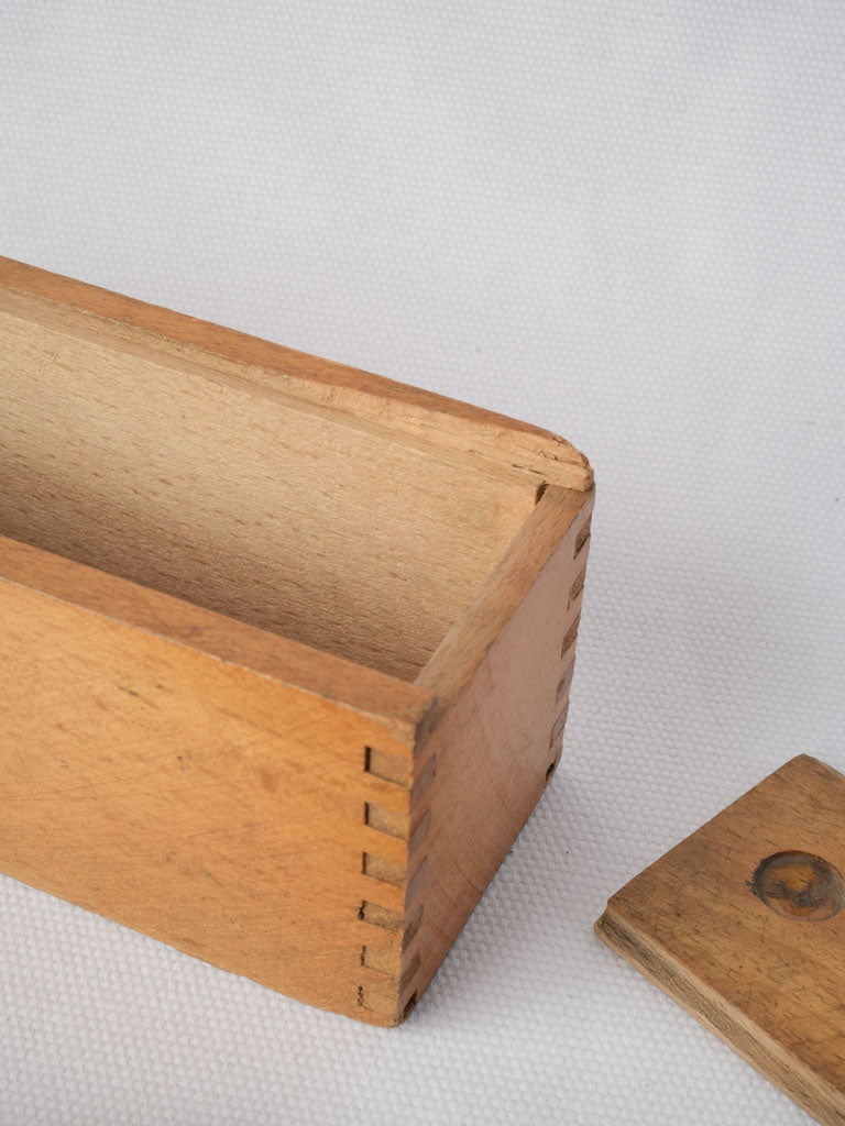 Early 20th-Century Wood and Bone Domino Set - 6¾"