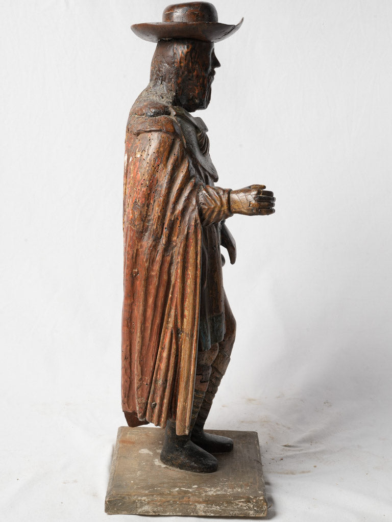 Authentically aged rustic statue