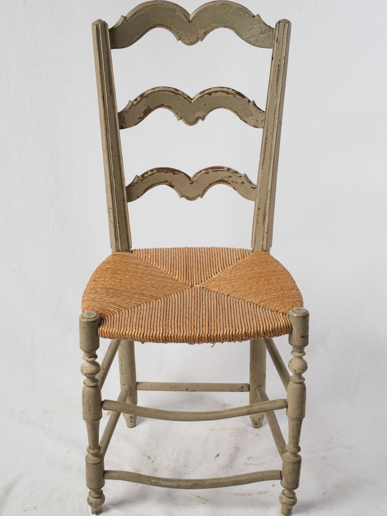 Luminous straw-seat Provencal chair