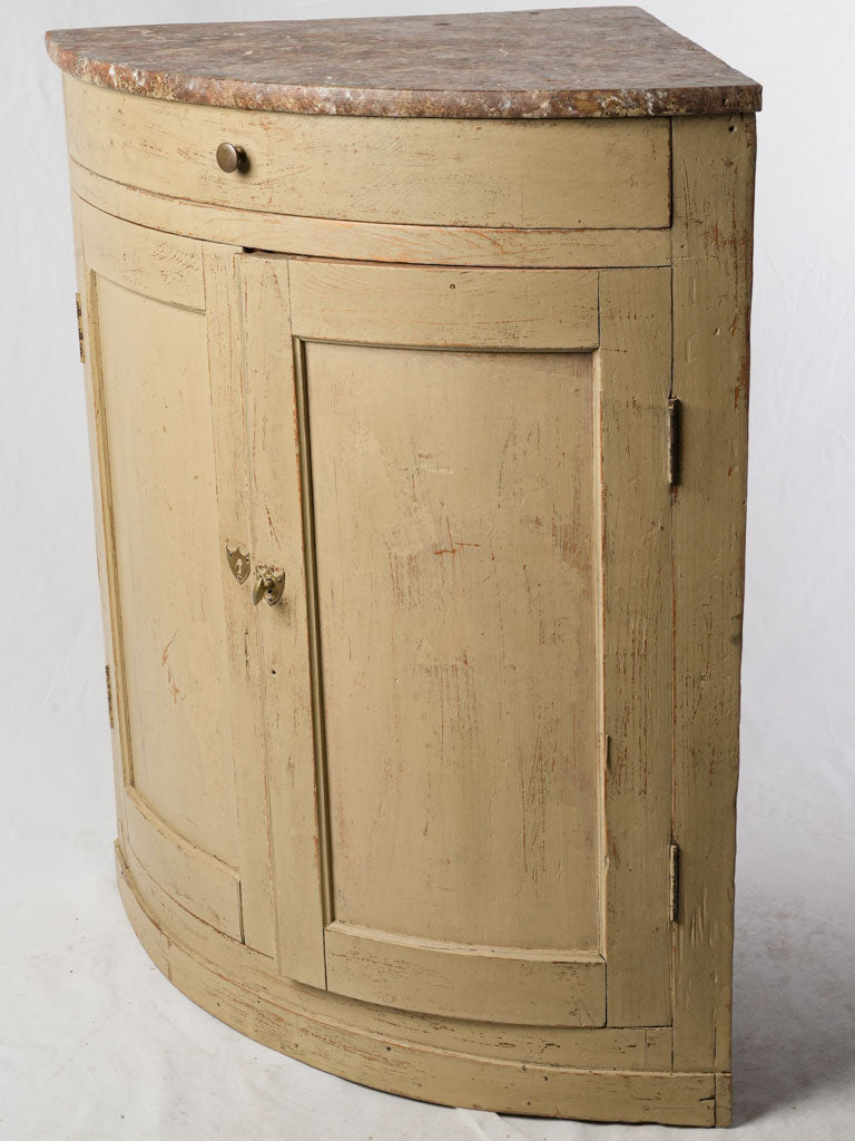 Vintage faux-marble top cabinet