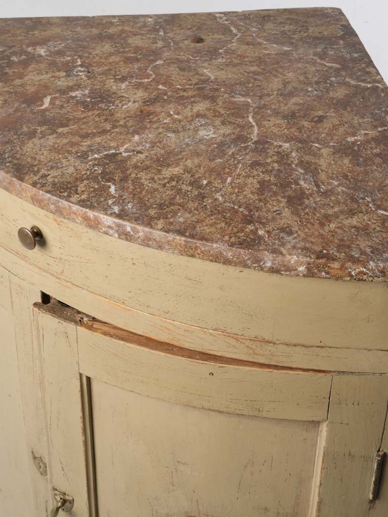 Brass-knob paneled door cabinet