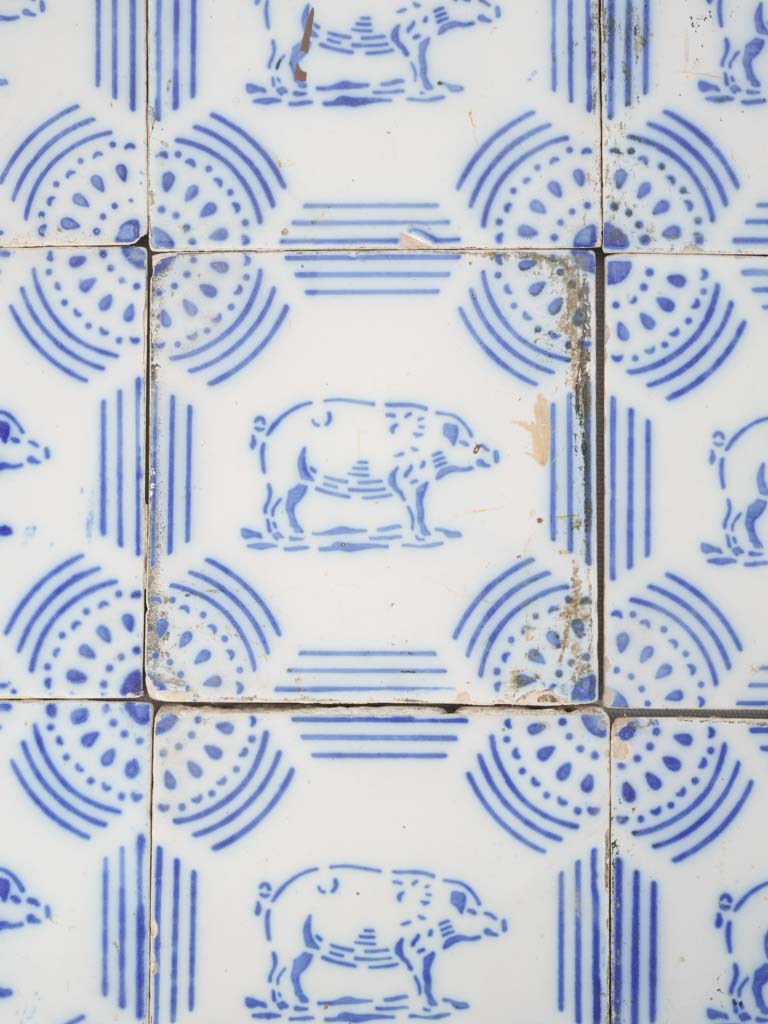 19th Century, Blue and White Tiles