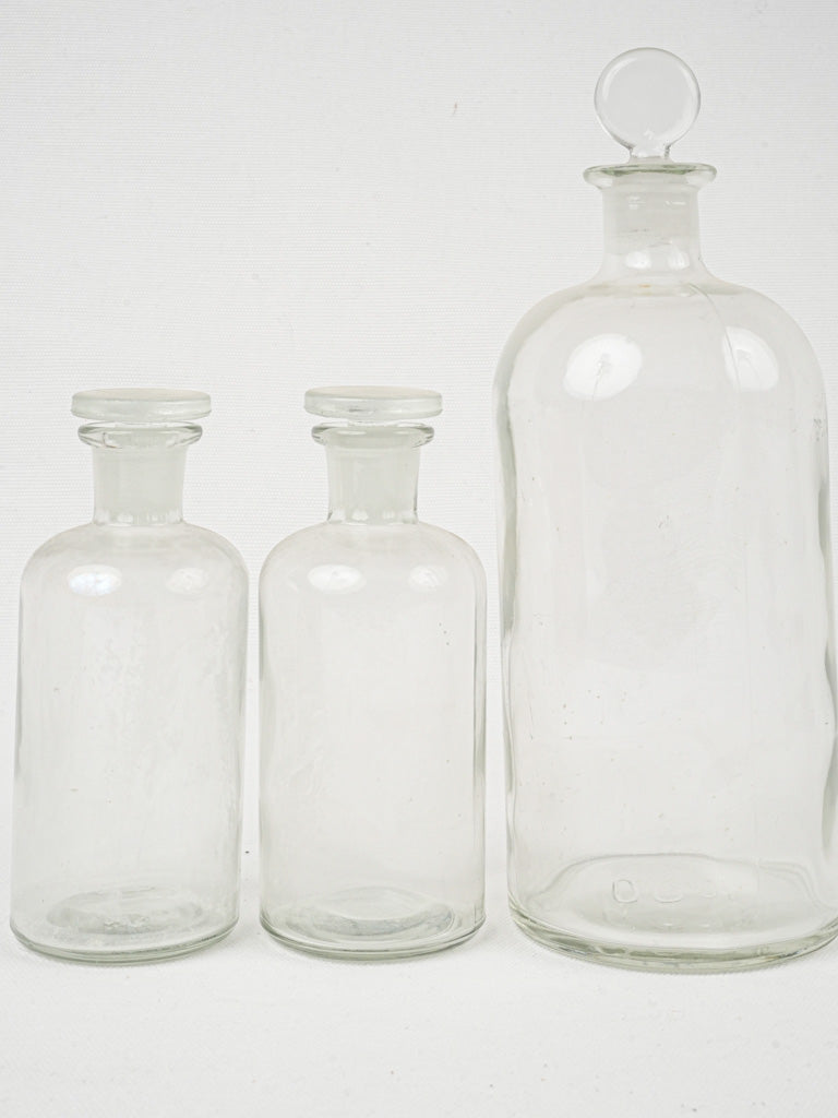 Charming Chanteduc glass bottle set