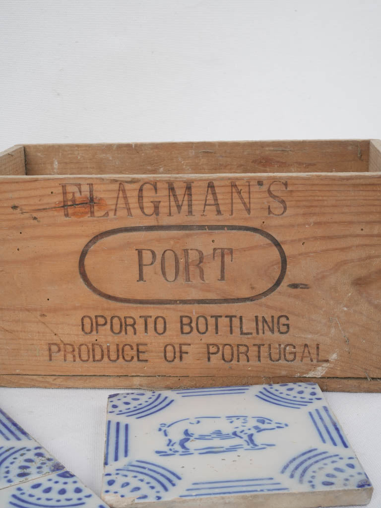Antique, Pig Decorated Ceramic Tiles