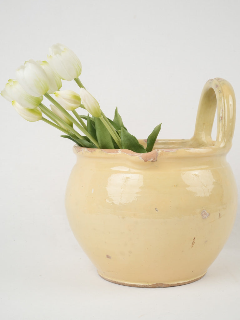 Charming vintage French milking vessel