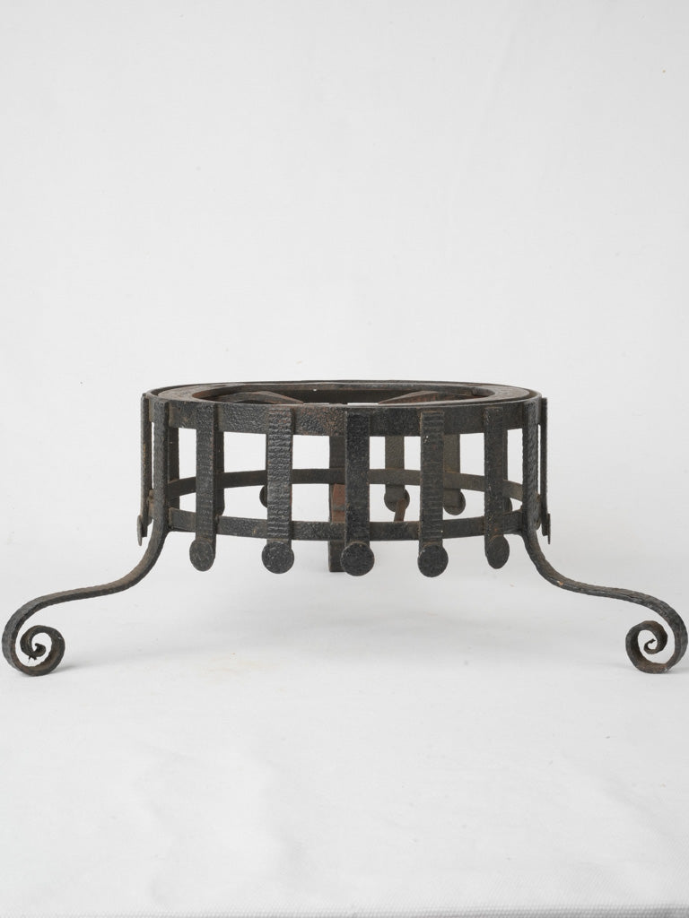 Rustic French scrolled feet brasero