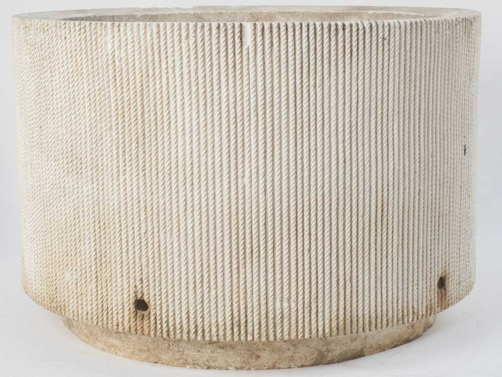 Striking Neutral Ribbed Texture Indoor Planters