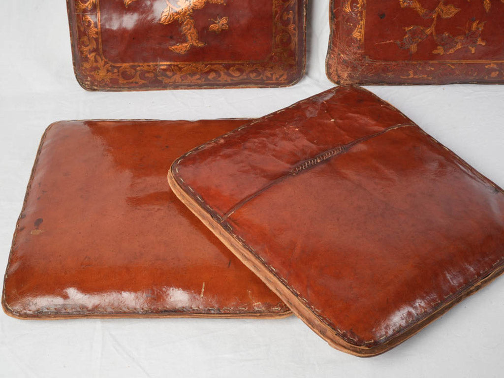 Classic century-old lacquered cushions