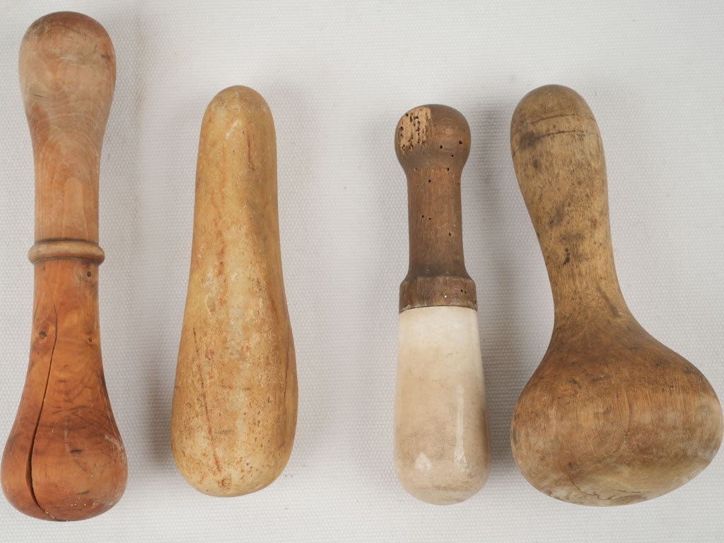 Rustic aged mortar with pestles