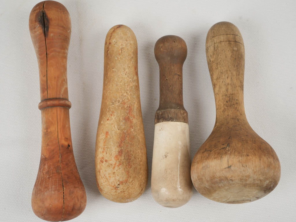 Vintage marble kitchen utensil collection