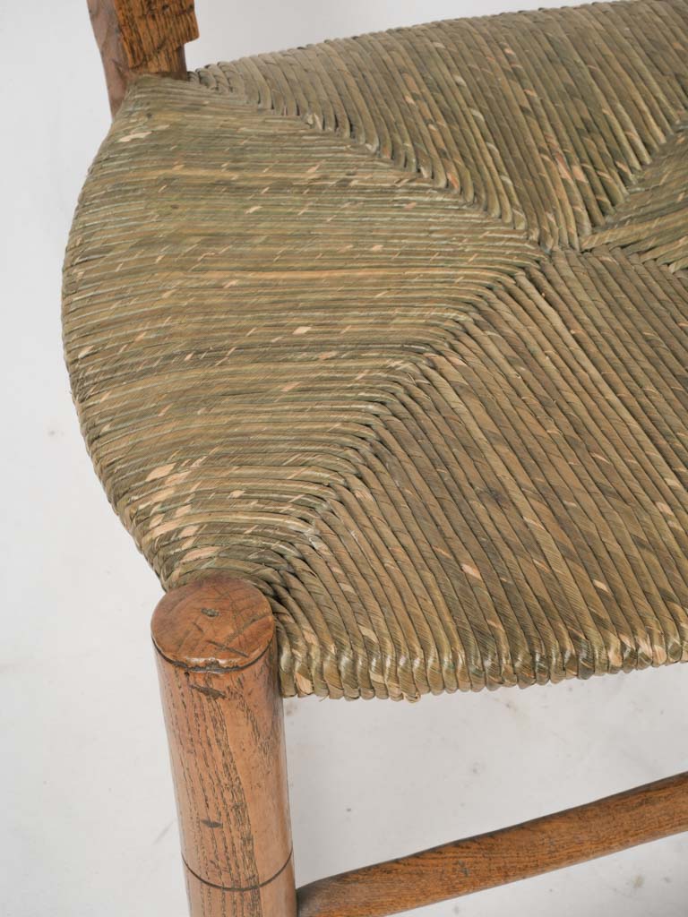 Handcrafted chestnut wood ladder-back