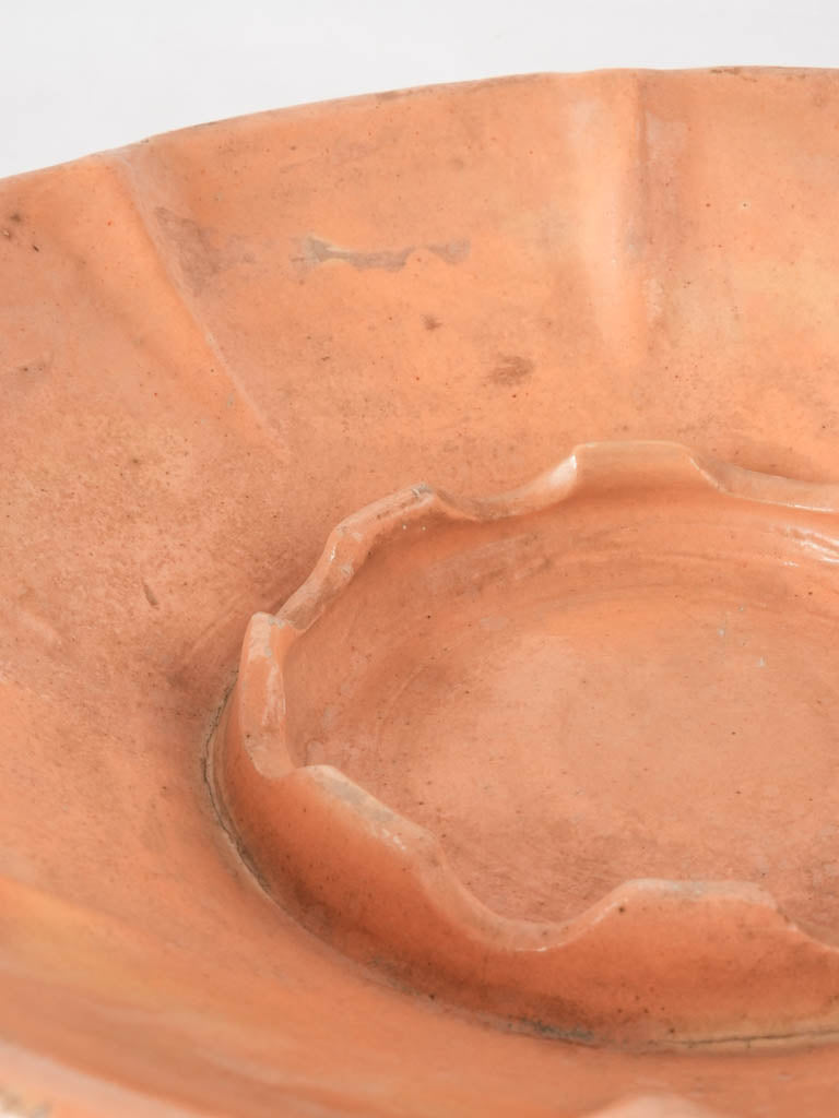 RESERVED CS Ocher melon dish from Provence