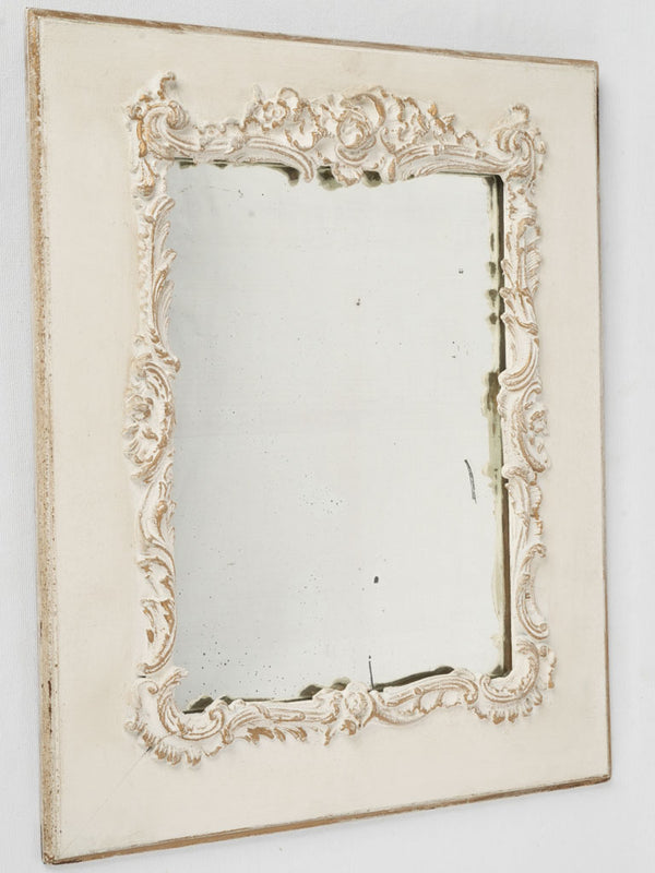 Antique French country wall mirror