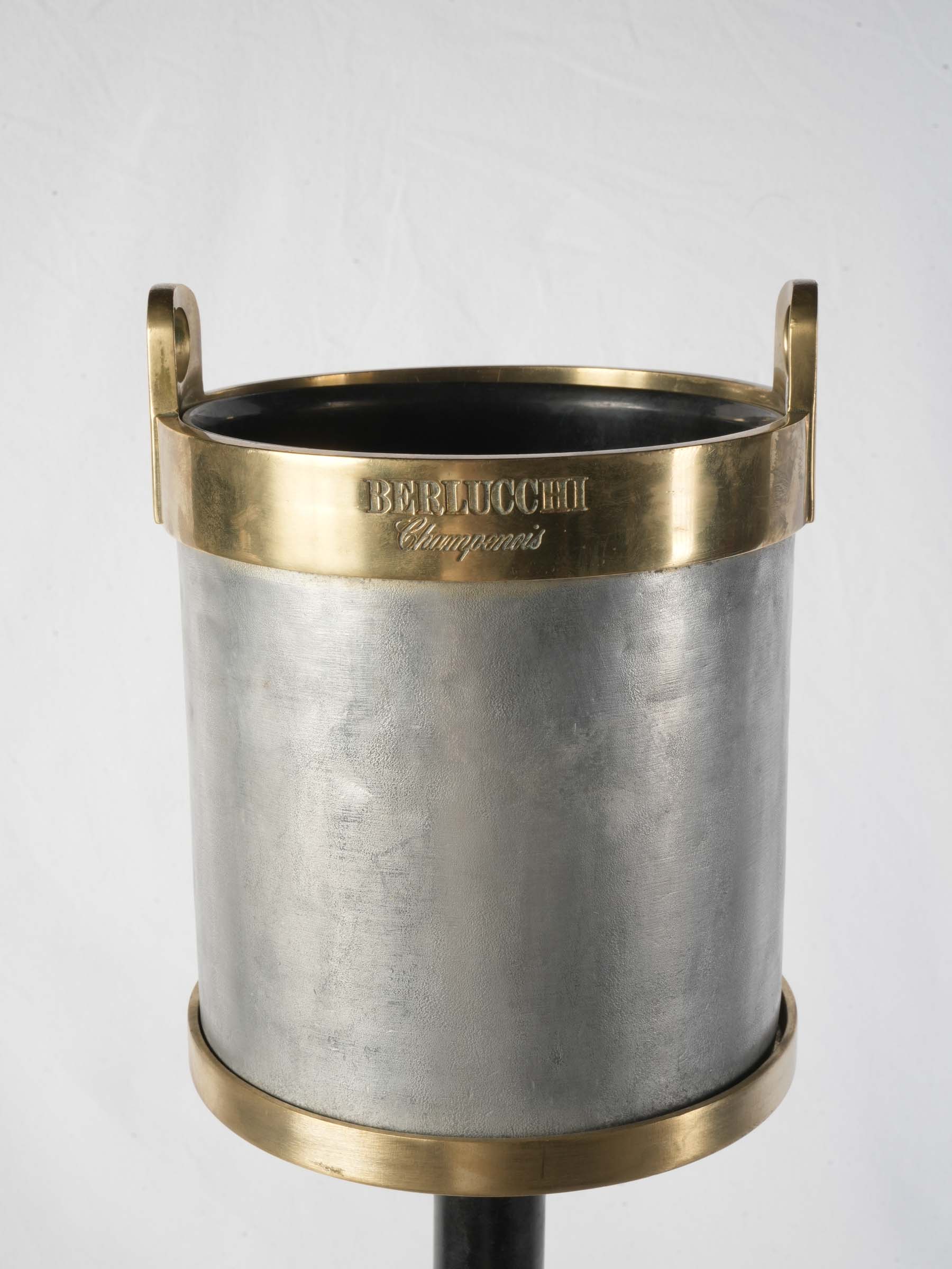 Rare Vintage Berlucchi Champenois Freestanding Champagne Cooler -35½"