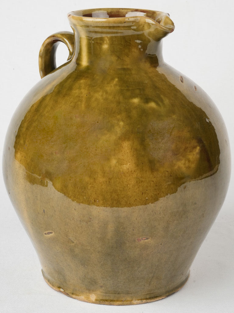 Vintage French glazed water pitcher