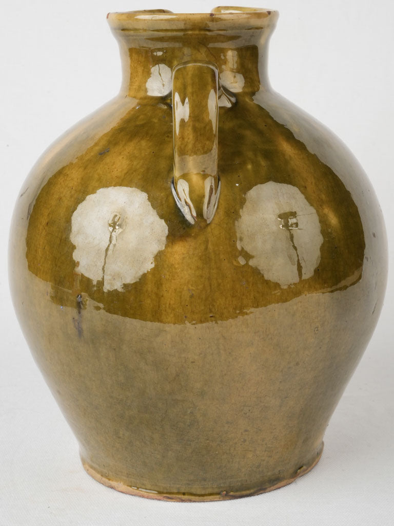 Aged French artisanal serving vessel