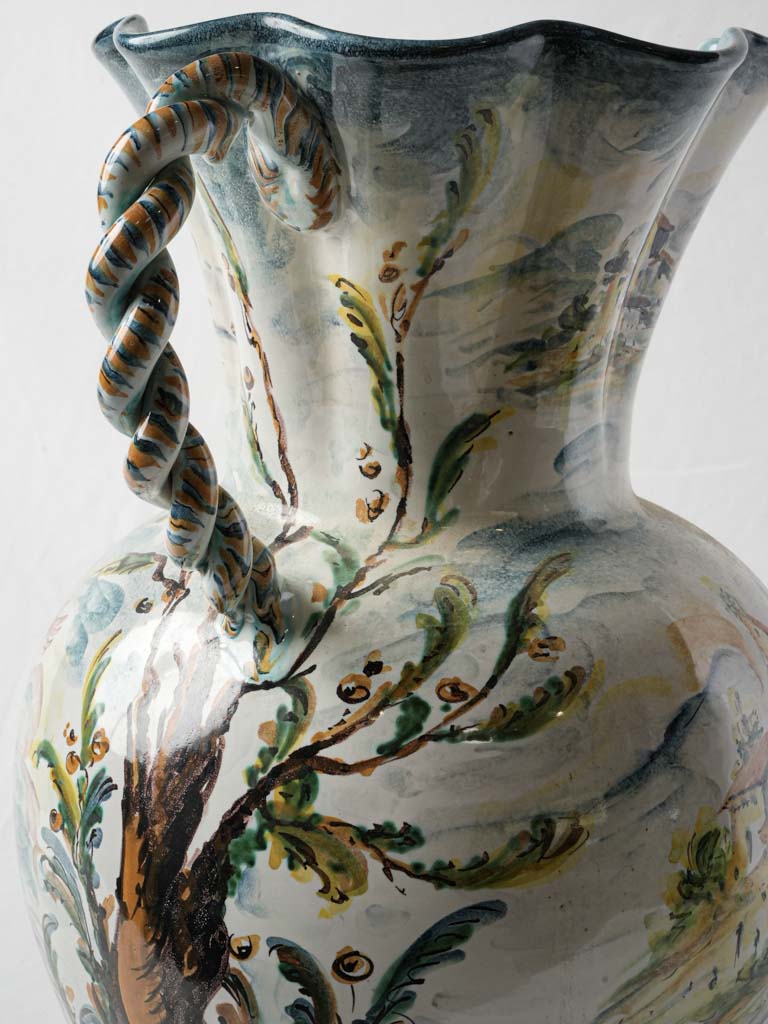 Historic Albisola craftsmanship vase