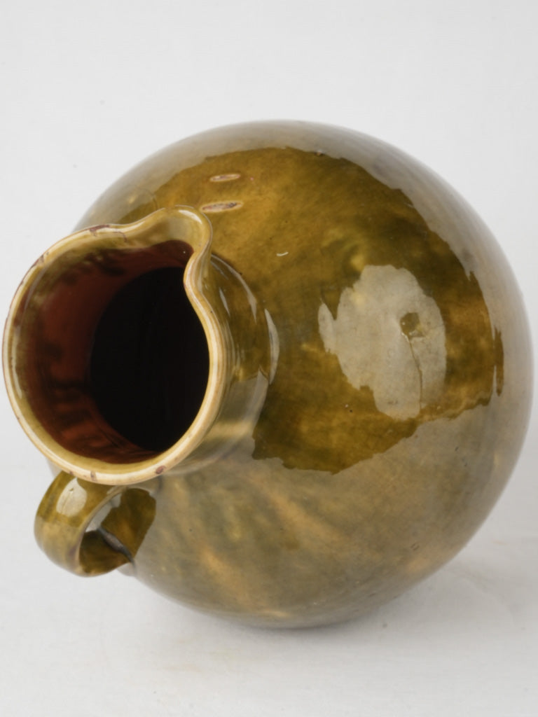 Earthy Provence clay water pitcher
