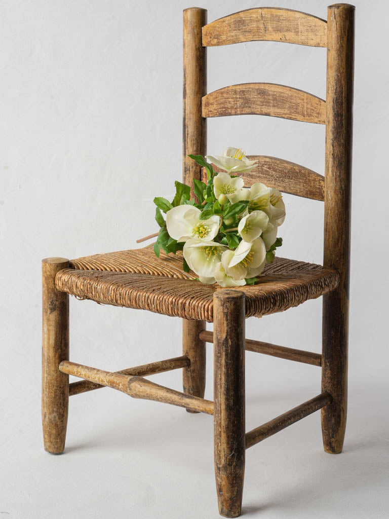 Rustic wooden child's chair