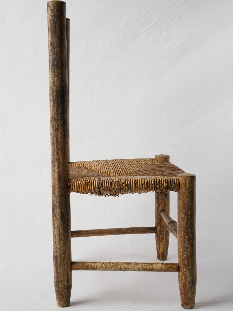 Charming rustic ladderback chair