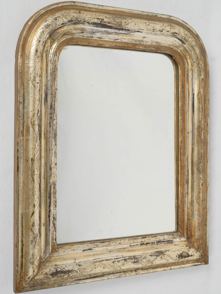 Refined gilded Louis Philippe vanity mirror