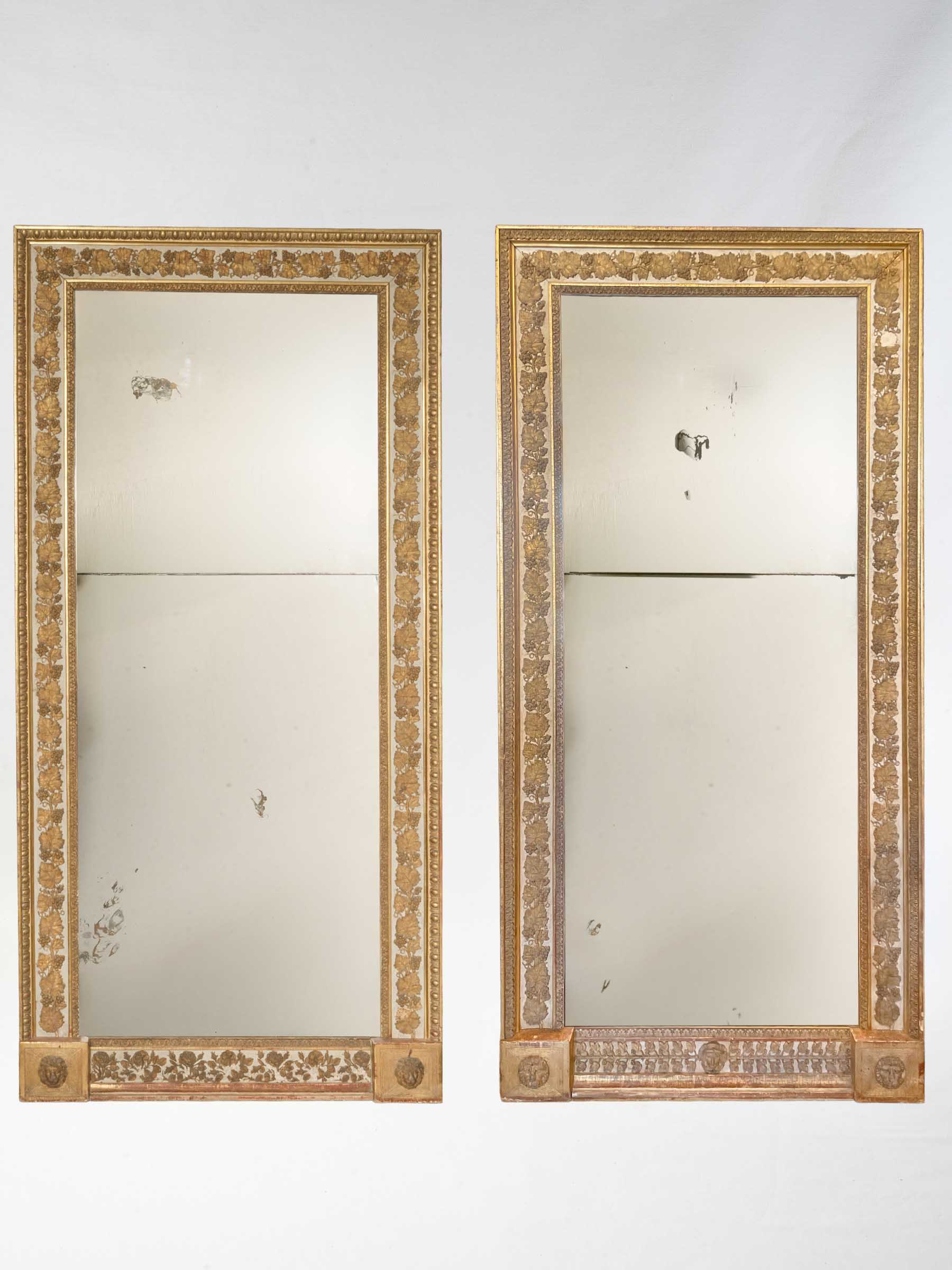 Antique neoclassical French mirrors