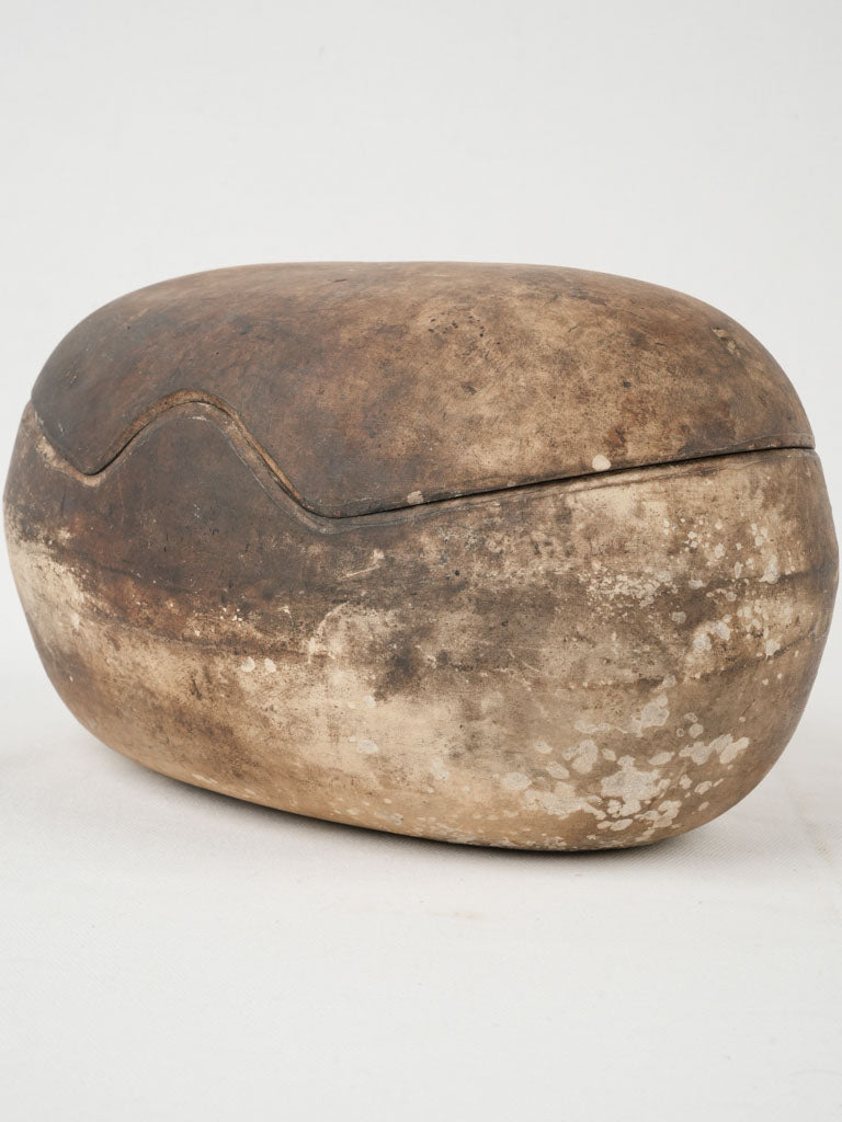 Antique French terracotta diable roaster