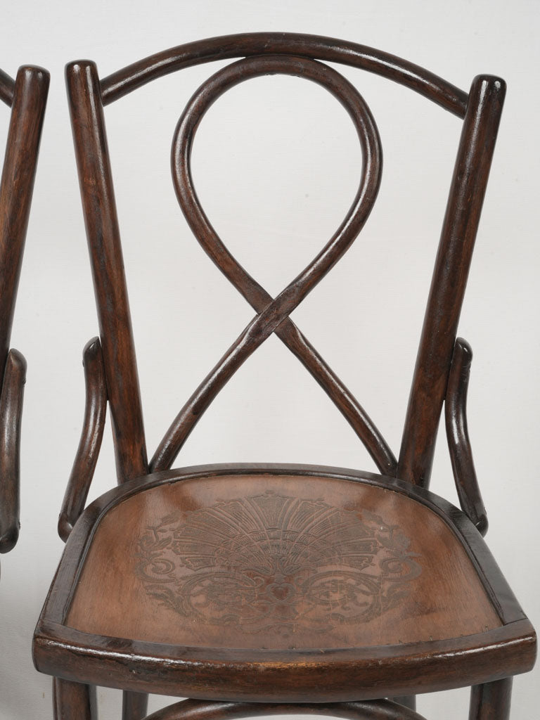 Early 20th-century cafe chairs