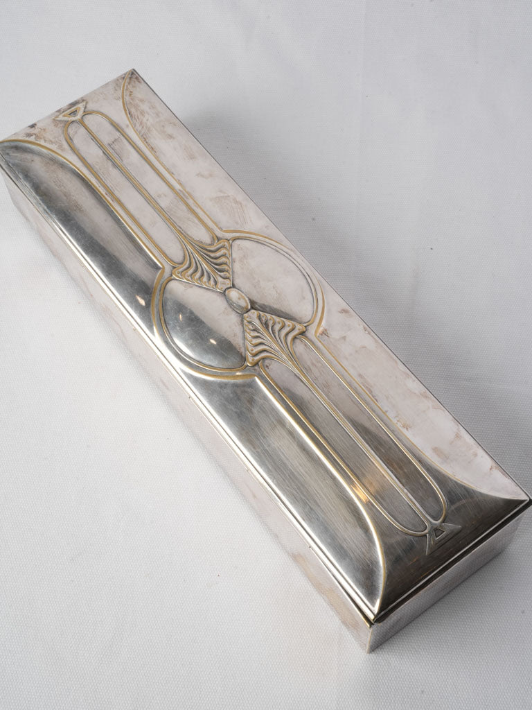 WMF Silver-Plated Jugendstil Glove Box c. 1920 - 16¼"
