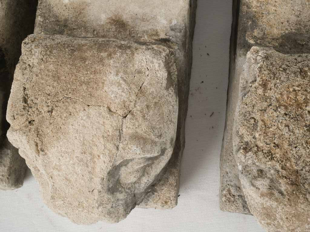 Enigmatic antique outdoor planter stands