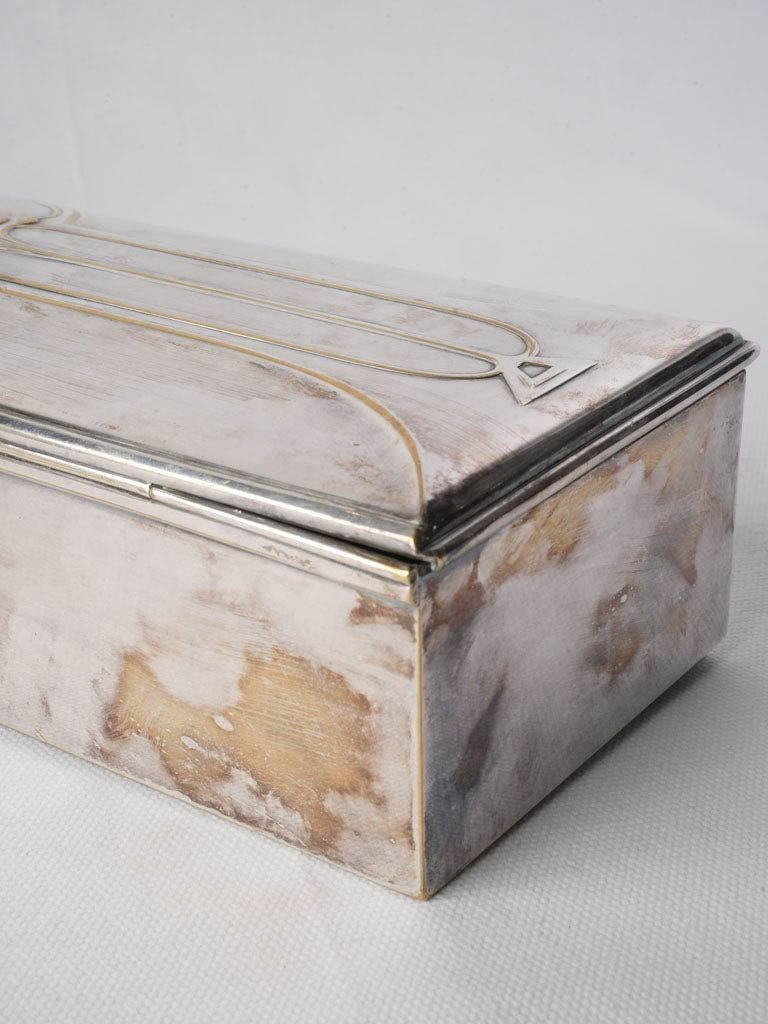WMF Silver-Plated Jugendstil Glove Box c. 1920 - 16¼"