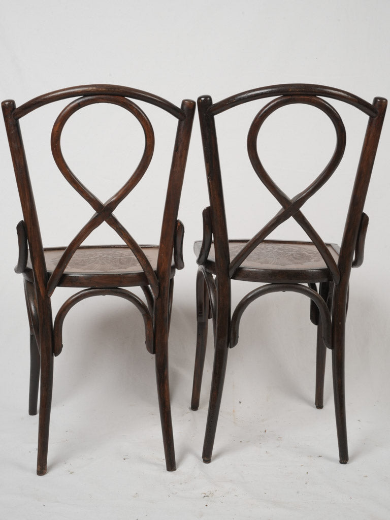Original pressed-seat chairs