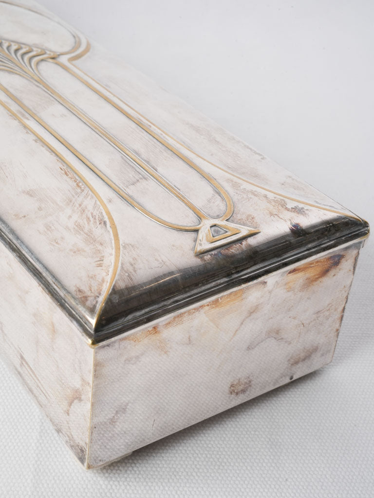 WMF Silver-Plated Jugendstil Glove Box c. 1920 - 16¼"