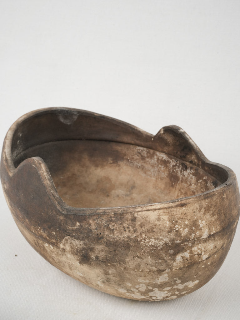 Old-fashioned French terracotta culinary accessory