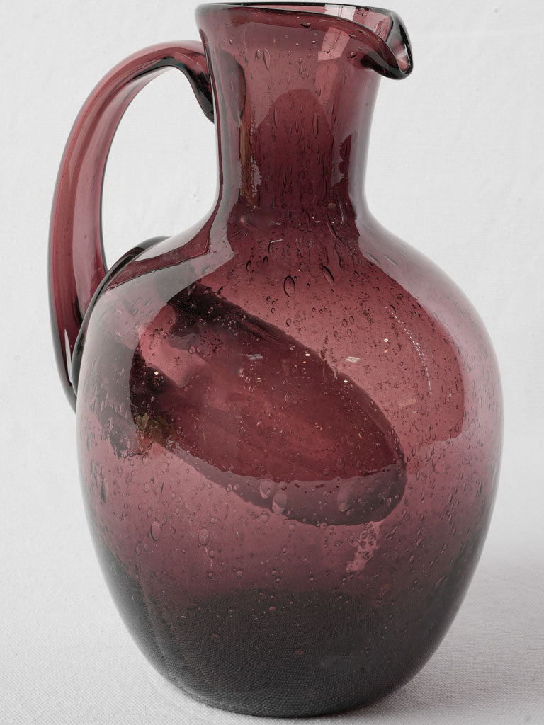 Rustic elegance Biot glass vessel