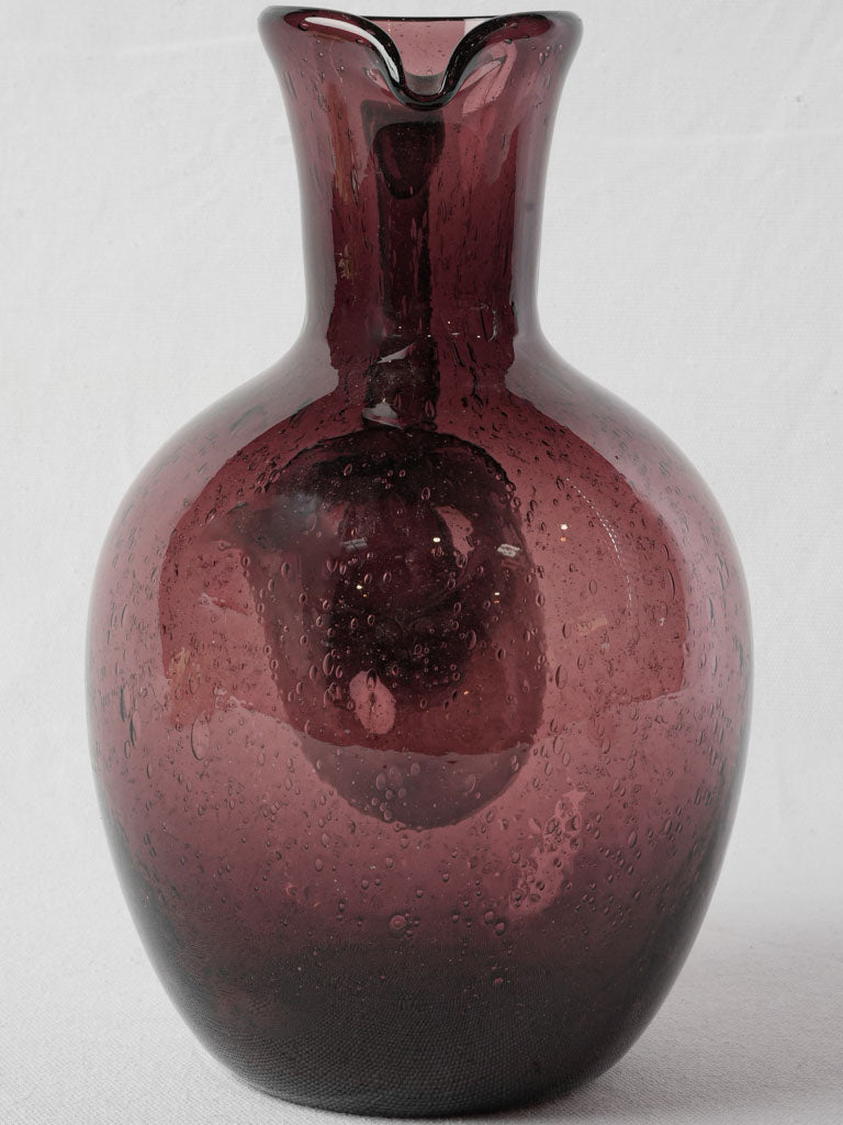 Irregularly textured Provençal glassware