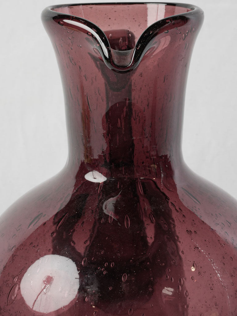 Sculptural textured glass drinkware