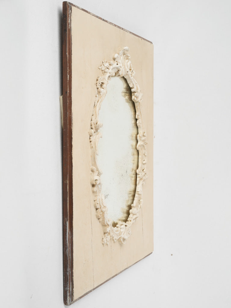 Early to mid-century charming oval mirror
