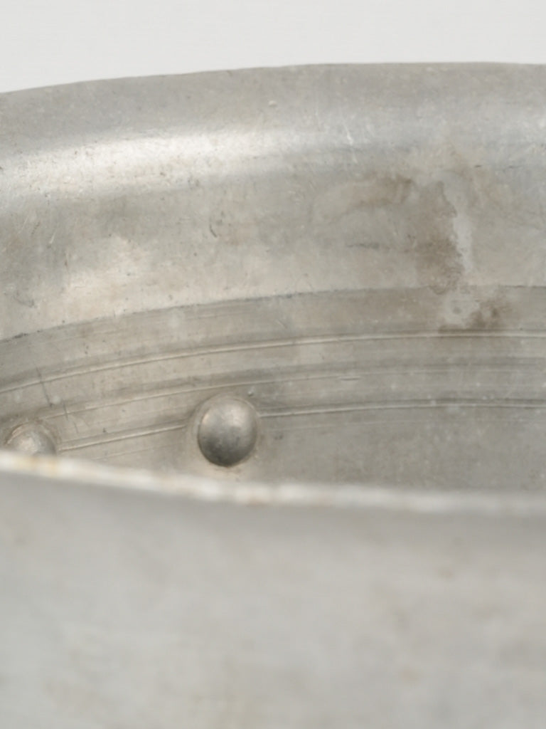 Aged Aluminum French Champagne Bucket