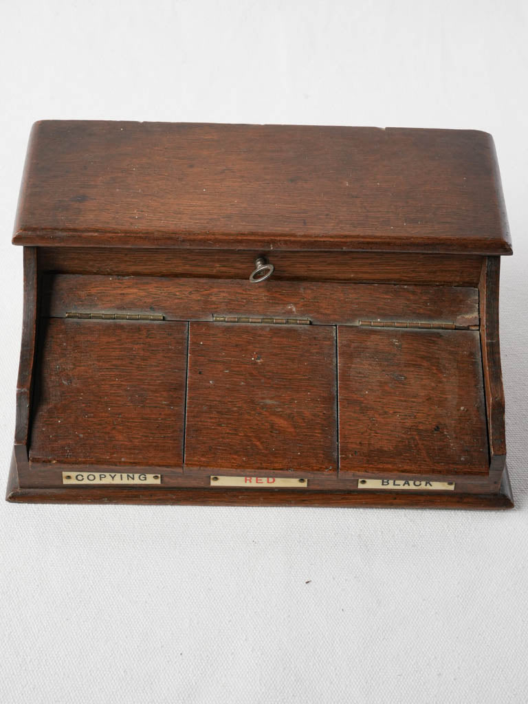 Elegant time-worn inkwell