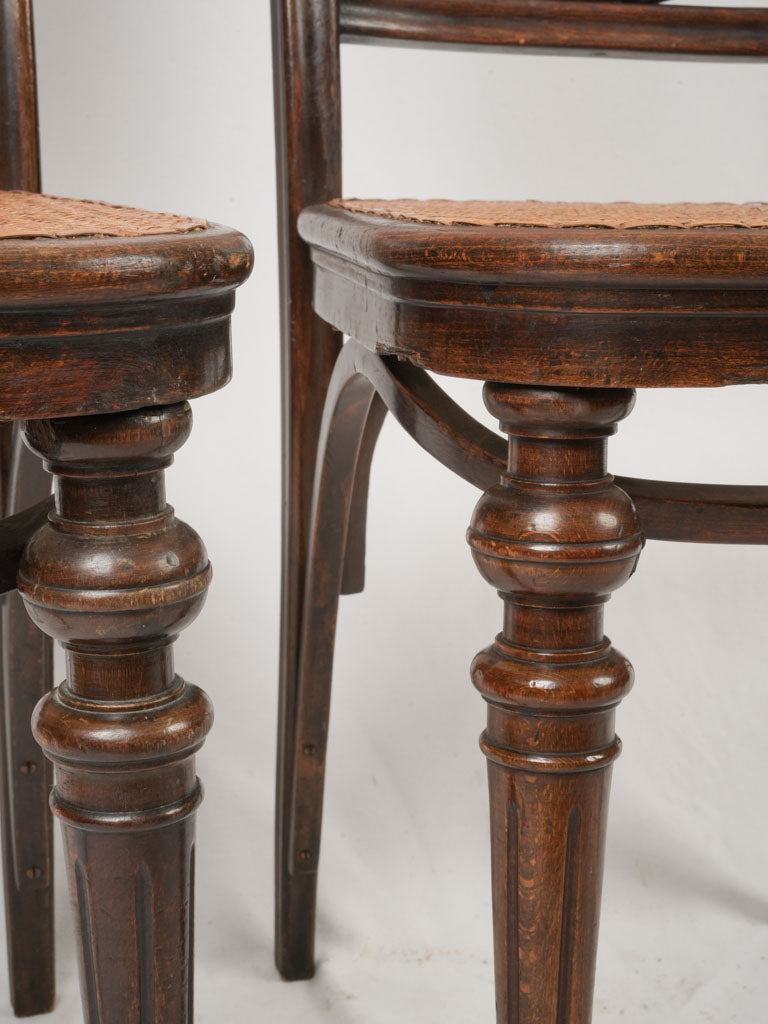 Chic structured wooden chairs